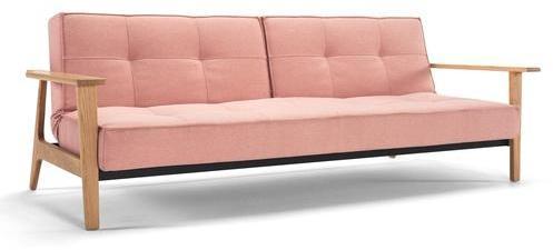 Splitback Frej - Canapé-lit - rose/étoffe 557 Soft