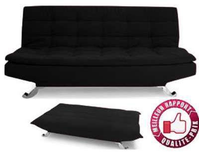 Clic Clac canapé convertible Harry noir - Canapé l