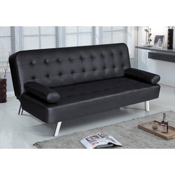 Banquette Clic-Clac Simili noir AUSTIN