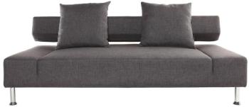 Canapé convertible design gris 3 places MILANO