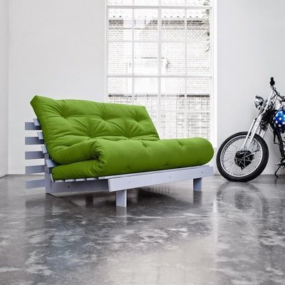 Canapé BZ gris ROOTS WHITE futon couchage 140*200c