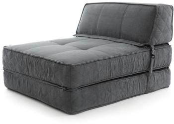 Chauffeuse convertible design grise KATY