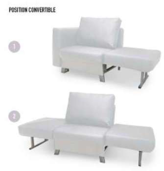 Convertible 1 place Solo en simili cuir