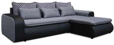 Canapé dangle 3 places convertible en tissu gris
