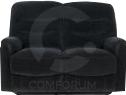 Canapé 2 pl avec assise relax manuel en tissu colo
