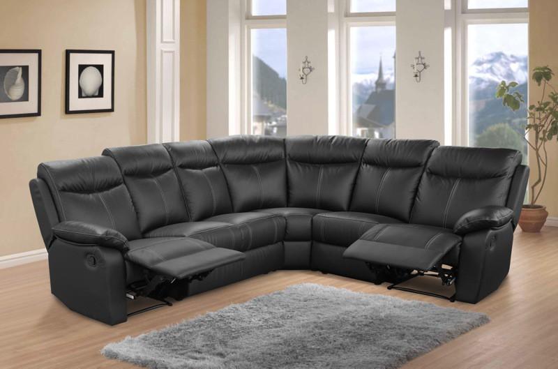 Canapé dangle avec 2 relax manuel Cuir MEMORY