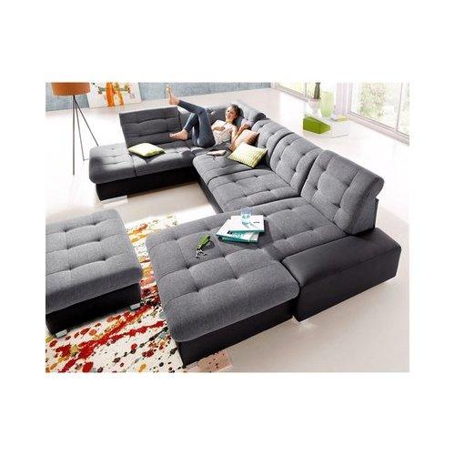 Canapé Dangle Panoramique Xxl Convertible Tissu A