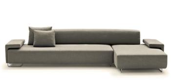 Lowland Sofa - beige marron structure acier Lowland Sofa - beige marron