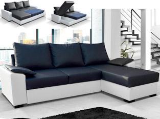 Canapé dangle convertible design STONE bicolore B