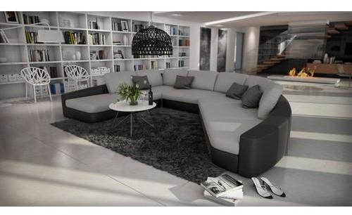 Canapé dangle design panoramique en cuir - Aiken