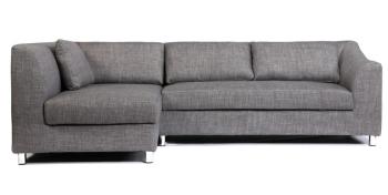 Canapé d angle convertible gris (angle gauche) MIAMI Canapé d angle convertible