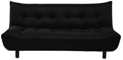Canapé clic-clac convertible 3 places noir Cloud