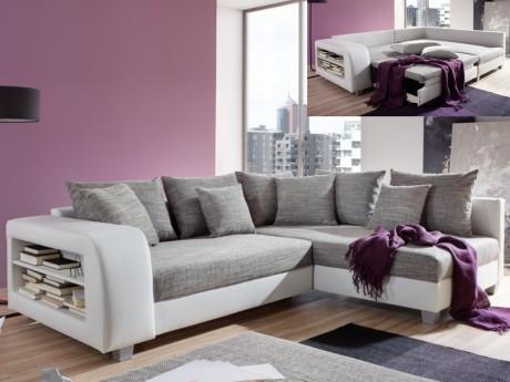 Canapé dangle convertible tissu et simili KUOPIO
