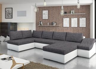 Canapé dangle convertible design GIORNO gris clai