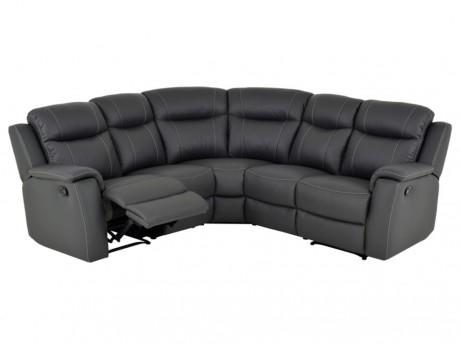 Canapé dangle relax cuir EVASION - Gris
