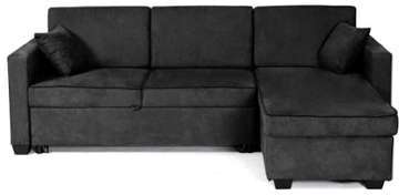 Canapé d angle convertible 4 places en tissu LOGAN Canapé d angle convertible