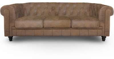Canapé 3 places Chesterfield Vintage Canapé 3 places Chesterfield