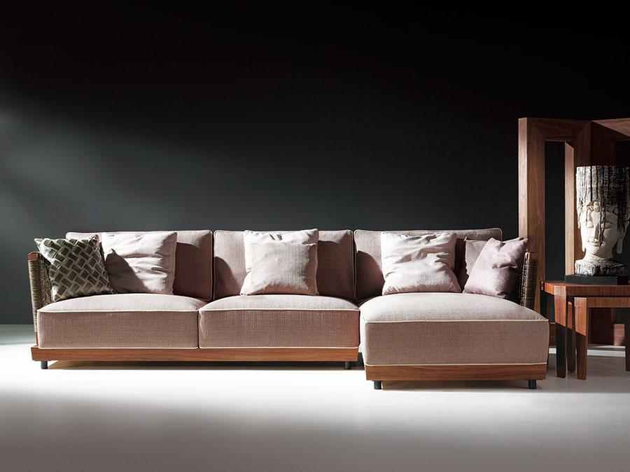 Canapé Angle en tissu JAIPHUR - - Beige