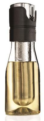 Carafe à vin réfrigérante Rabbit noir - Metrokane Carafe à vin réfrigérante