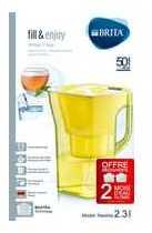 BRITA - Carafe NAVELIA Jaune