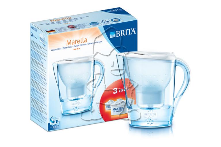 Brita marella cool blanc promopack avec 3 filtres