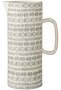 Pichet en céramique motif gris avec bec verseur Ka