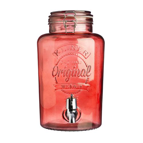 Fontaine à boisson 5L distributeur en verre couleu
