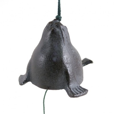 Carillon - cloche à vent bleue foncé en fonte du j