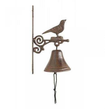 CLOCHE OISEAU FONTE