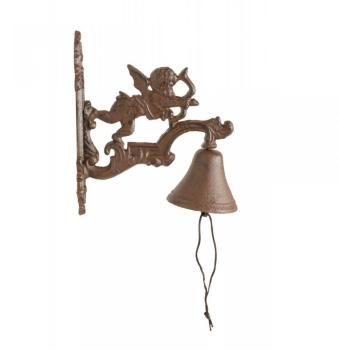 CLOCHE ANGE FLECHE FONTE