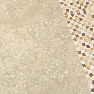 Dalles Carrelage en pierre Calcaire Baroque gris v