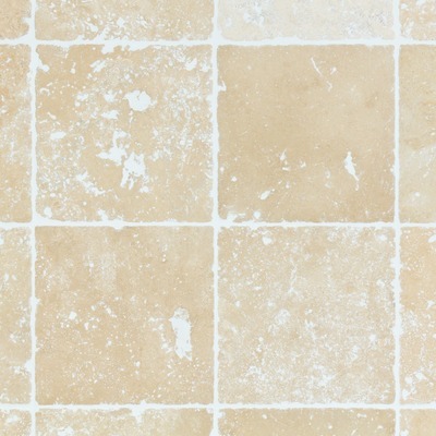 Dalles Carrelage en pierre Travertin clair 15x15