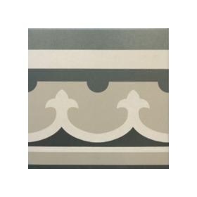 Carrelage imitation ciment rosace 20x20 cm CAPRICE