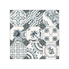 Carrelage imitation cabochons décoré 31x31 cm RETI