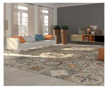 Carrelage imitation carreau de ciment ancien 60x60