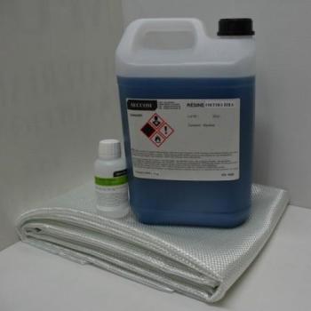 Kit résine polyester ortho 5 kg + catalyseur + rov
