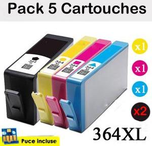 Cartouche compatible HP 3520 E ALL IN ONE(Pack5-36