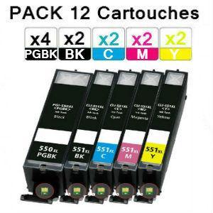 Cartouche compatible CANON MG5600 SERIES(Pack12PGI