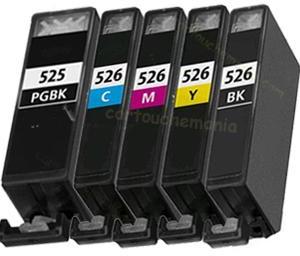 Cartouche compatible CANON MG5350(PGI-525pgbk+CLI5