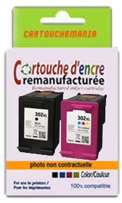 Cartouche compatible HP 2130 ALL IN ONE(302XLBK+30
