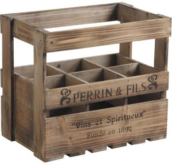 Caisse en bois pour bouteilles de vin