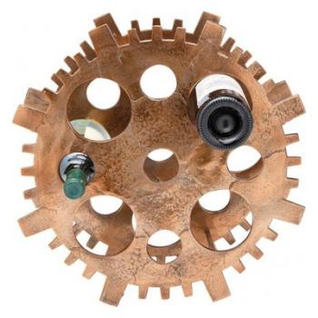 Porte bouteilles design en aluminium cuivré Ray 43