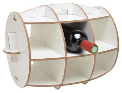 Range bouteilles moderne Tonneau