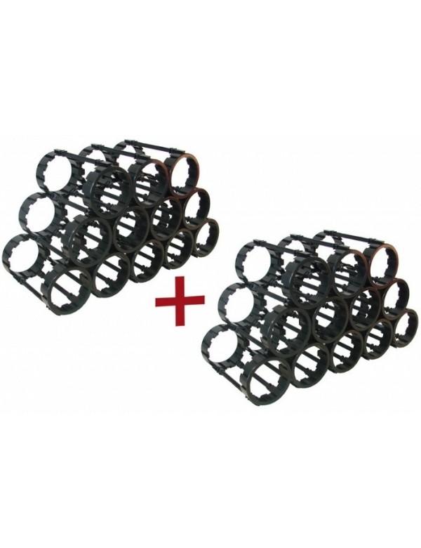 Casiers à bouteilles-Lot de 2x12 emplacements-CREA
