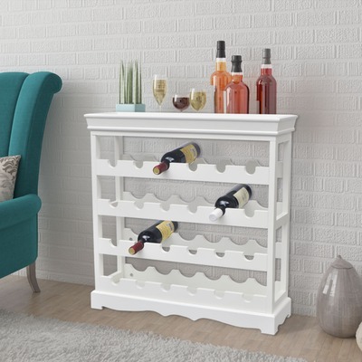 VidaXL Casier à bouteilles Abreu Blanc