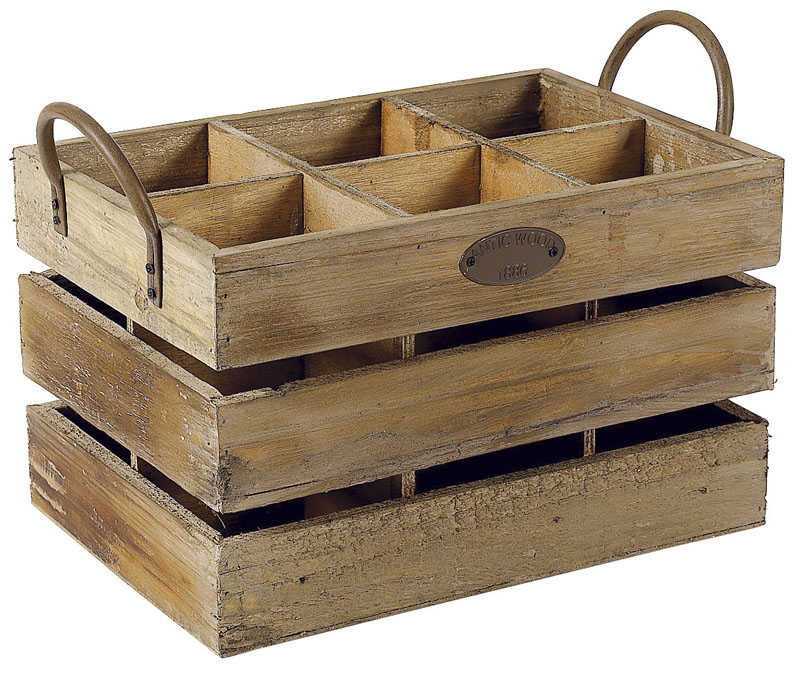 Caisse de rangement 6 bouteilles