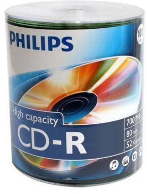 CD-R 80 700 Mo 52x Philips CR7D5NU00 00 spindle de CD-R 80 700 Mo 52x Philips