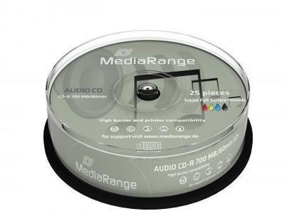 CD-R 80 700MO DIGITAL-AUDIO imprimable MediaRange 25 CD-R 80 700MO DIGITAL-AUDIO