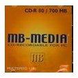 CD-R 80/700Mo MB-Media,Multispeed,en boîtier slim