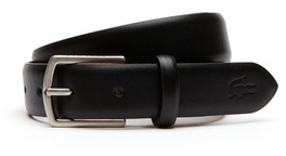Coffret cadeau ceinture en cuir lisse boucle satin